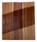 Preview: Kopfplatte Karib. Palisander / Granadillo 2-tlg. bookmatched